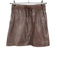 Unisex Depeche - Leather skirt, size 38 - Brown ()