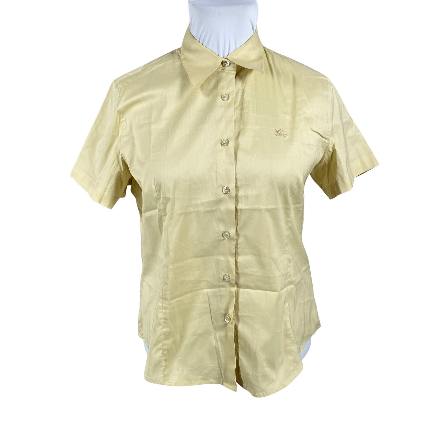 Unisex Burberrys' - Collared shirt, size 44 - Yellow (1)