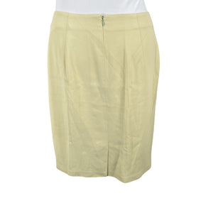 Unisex Burberrys' - Pencil skirt, size 46 - Yellow (2)