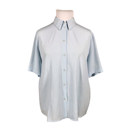Unisex Gerry Weber - Short-sleeved blouse, size 46 - Light blue ()