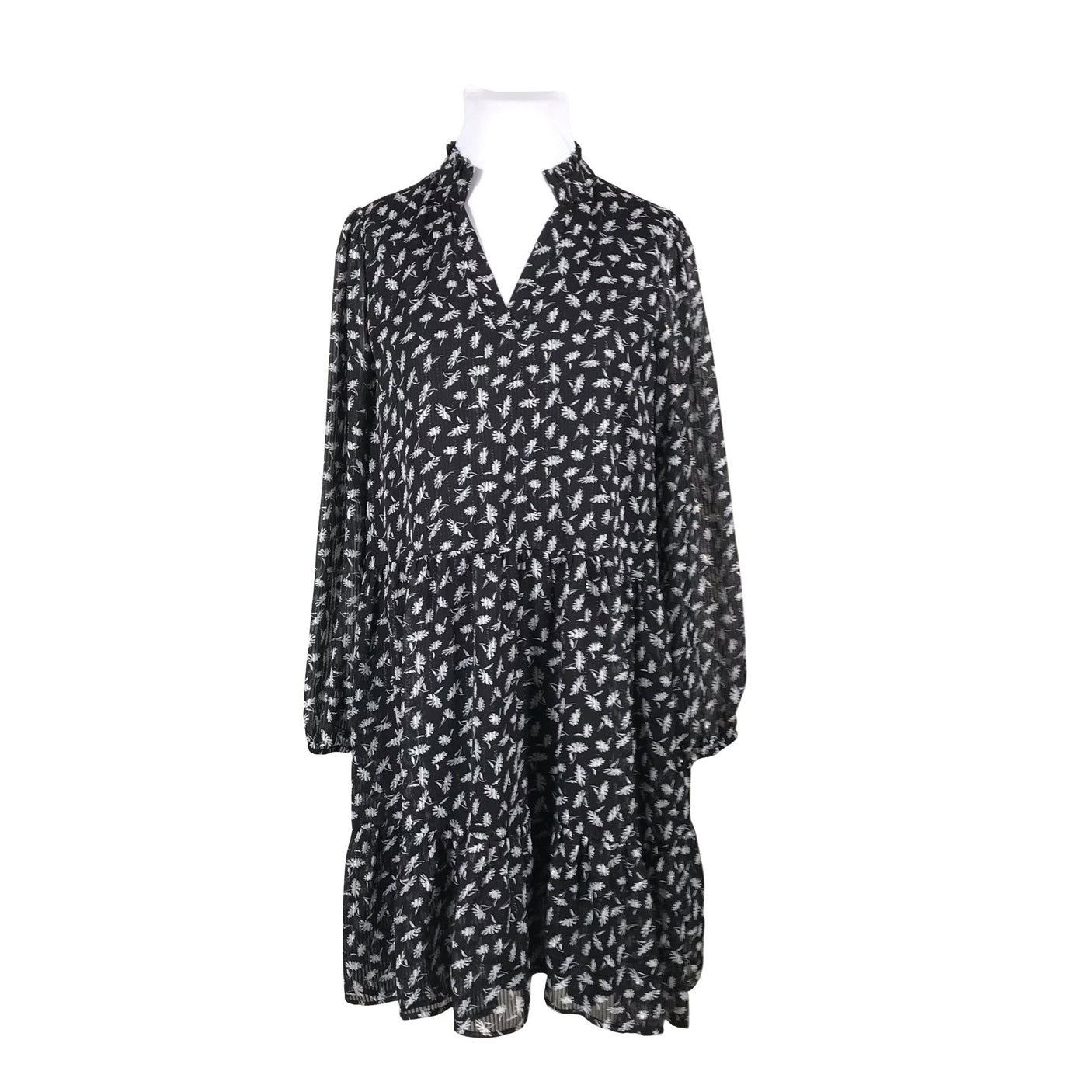 Unisex Kaffe - Schiffon dress, size 44 - Black (1)