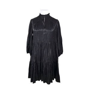 Unisex Second Female - Schiffon dress, size 42 - Black (1)