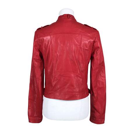 Unisex Guess - Leather jacket, size 38 - Red (2)