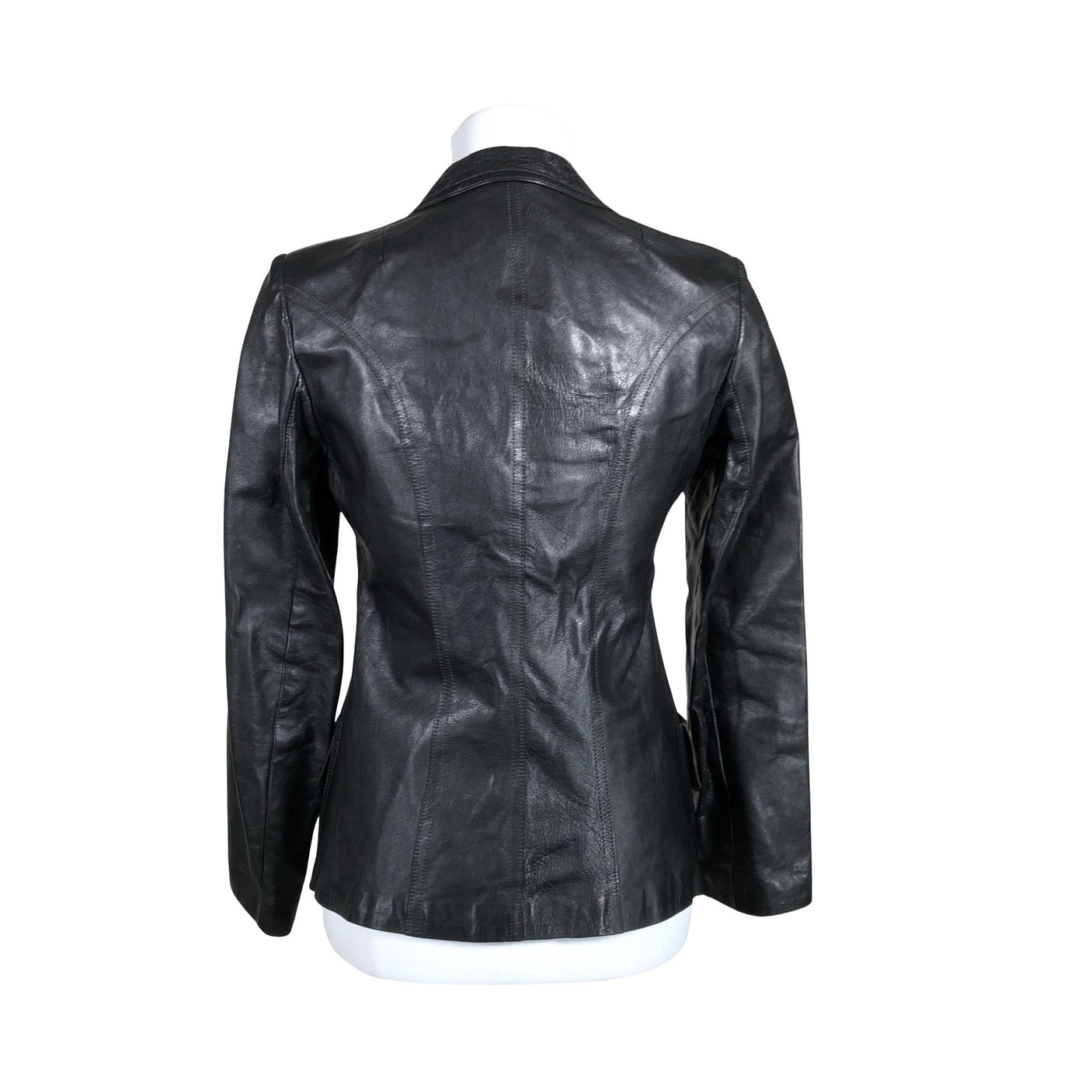 Unisex Kristiina Kiilavirta - Leather jacket, size 34 - Black (2)