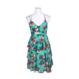 Unisex Guess - Schiffon dress, size 38 - Green (1)