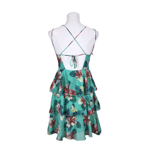 Unisex Guess - Schiffon dress, size 38 - Green (2)