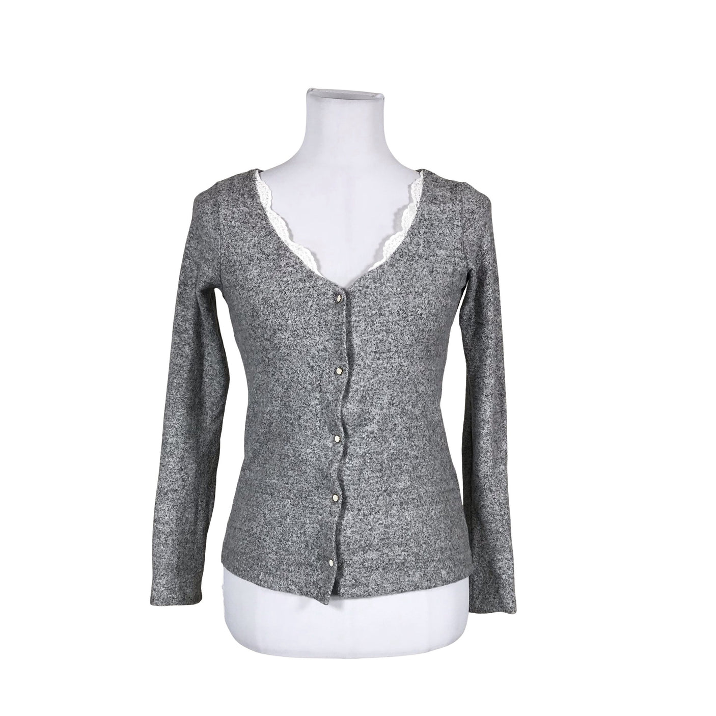 Unisex Naf Naf - Cardigan, size 34 - Gray (1)