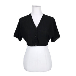 Unisex Marimekko - Knit bolero jacket, size 36 - Black (1)