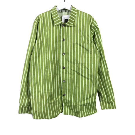 Unisex maimekko - Collared shirt, size 134 - 140 - Green ()