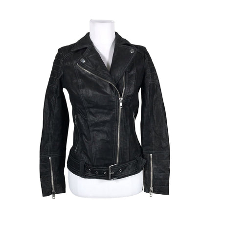 Unisex Jofama - Leather jacket, size 34 - Black ()