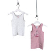 Unisex Sanetta - Tricot tank top, size 98 - 104 - White ()