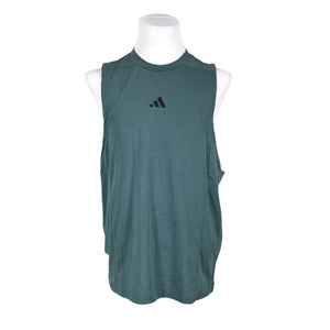 Unisex Adidas - Sleeveless sports top, size L - Turquoise (1)