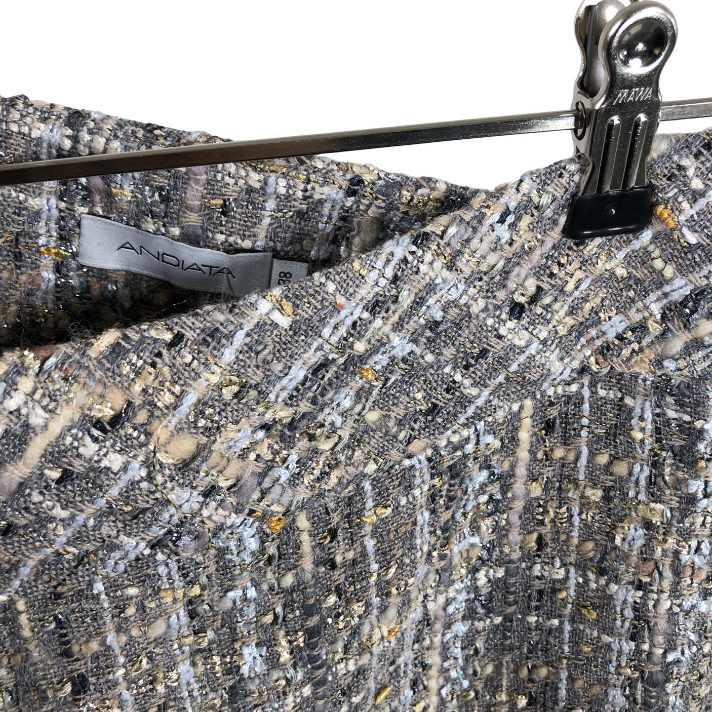 Unisex Andiata - Pencil skirt, size 38 - Gray (6)