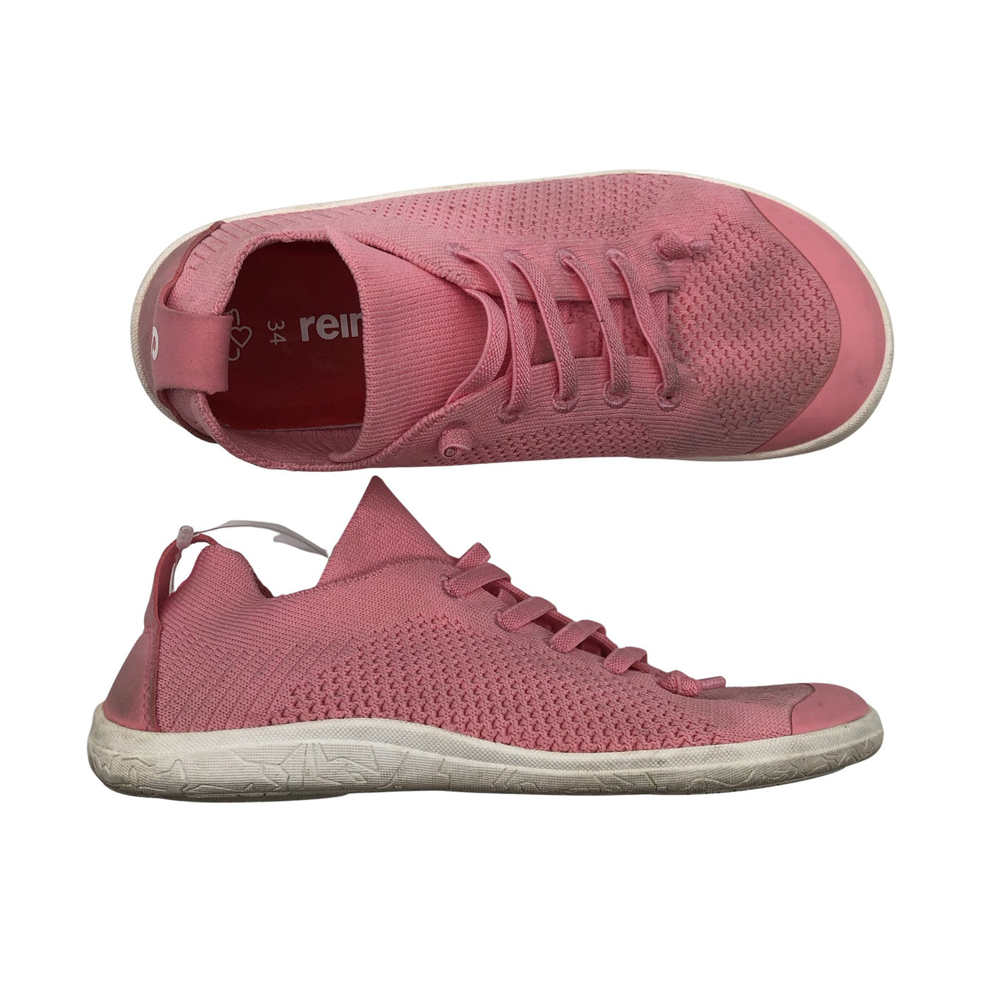 Unisex Reima - Casual sneakers, size 34 - Light pink (1)