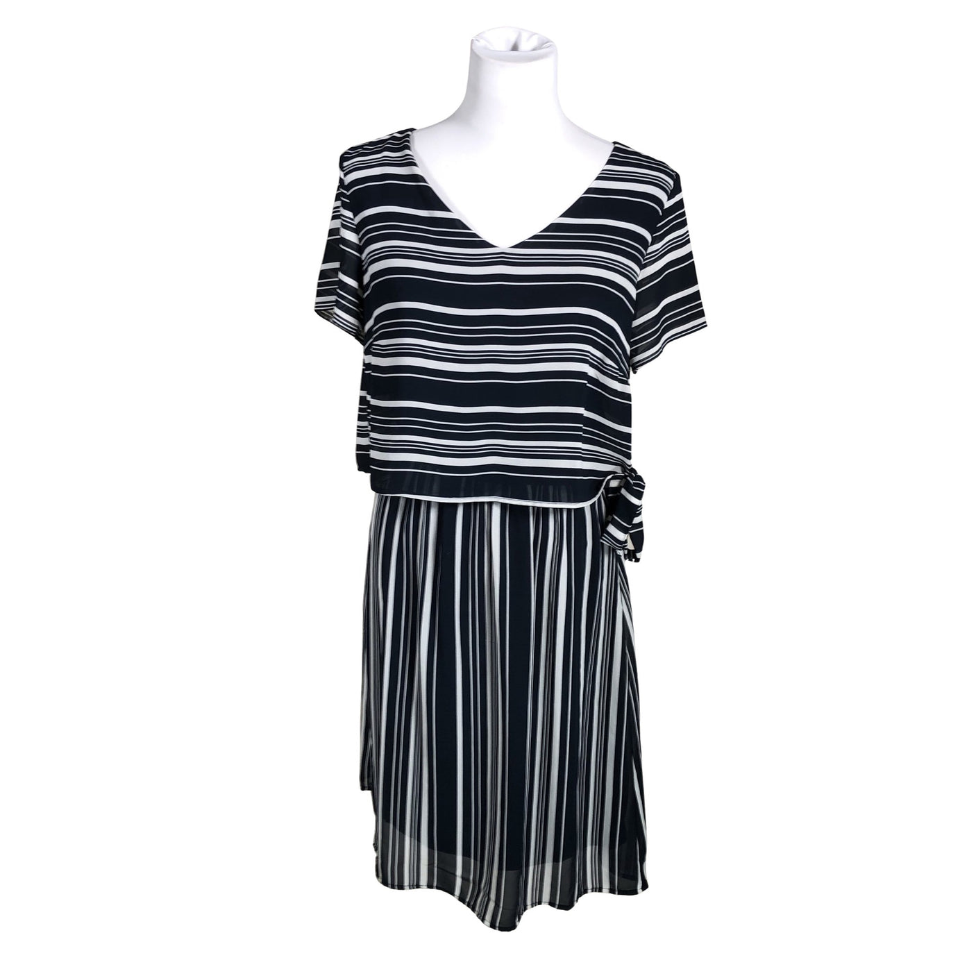 Unisex Tom Tailor - Schiffon dress, size 38 - Blue (1)