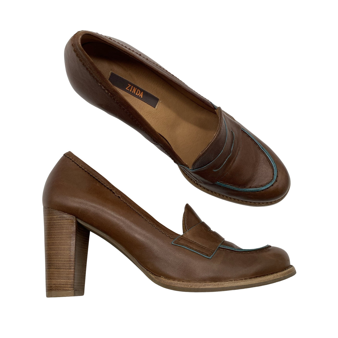 Unisex Zinda - High heels, size 38 - Brown (1)