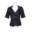 Unisex Ted Nicol - Short-sleeved blouse, size 40 - Black ()