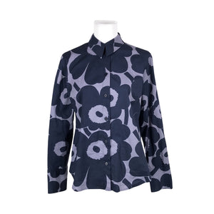 Unisex Marimekko - Collared shirt, size 40 - Blue (1)