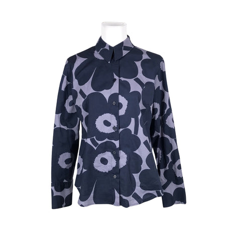 Unisex Marimekko - Collared shirt, size 40 - Blue ()