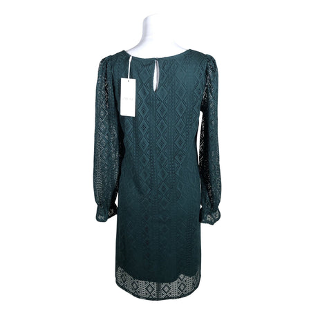 Unisex Cream - Schiffon dress, size 34 - Green (2)