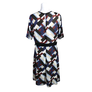 Unisex Benetton - Schiffon dress, size 40 - Blue (2)