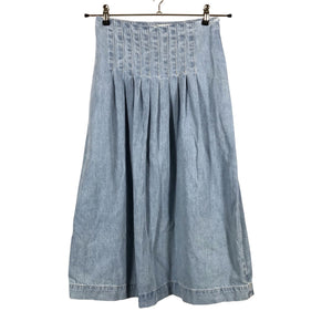 Unisex Indi & Cold - Denim skirt, size 34 - Light blue (1)