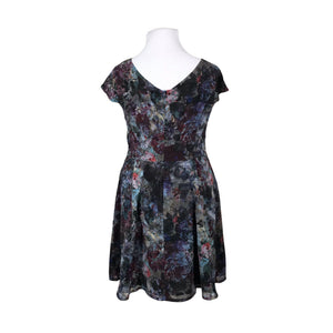 Unisex Your Face - Schiffon dress, size 42 - Black (2)