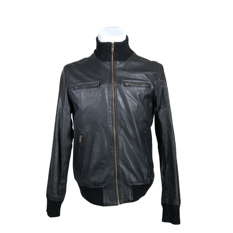 Unisex Jack & Jones - Leather jacket, size L - Black ()