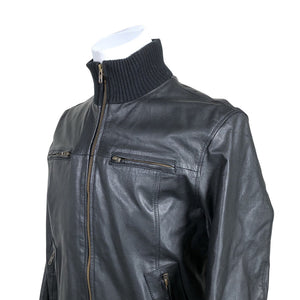 Unisex Jack & Jones - Leather jacket, size L - Black (2)