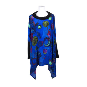 Unisex Annikki Karvinen - Schiffon tunic, size 40 - Blue (1)