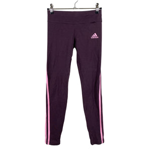 Unisex Adidas - Sports tights, size 146 - 152 - Wine red (1)