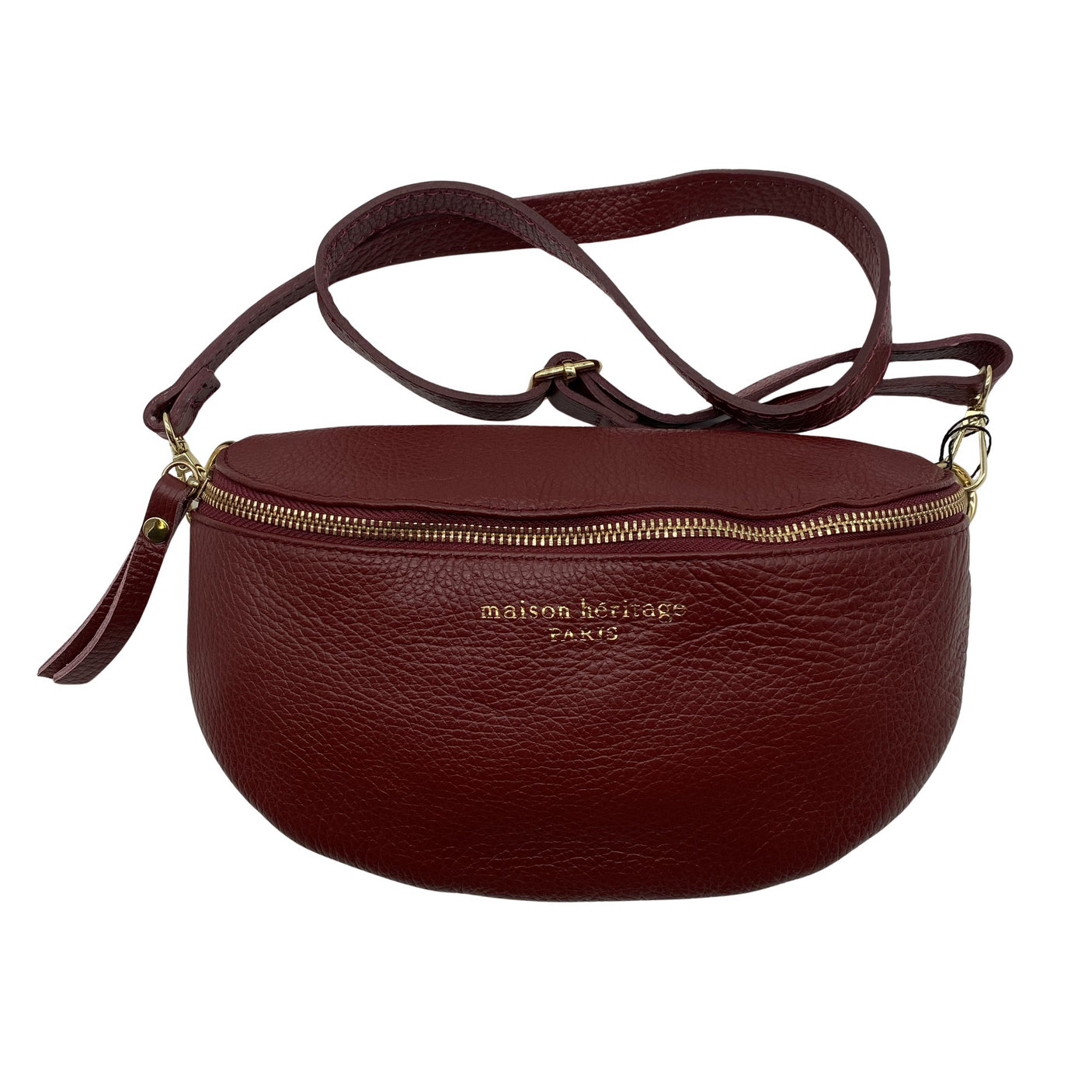 Unisex Maison Héritage - Belt bag, size Mini - Wine red (1)
