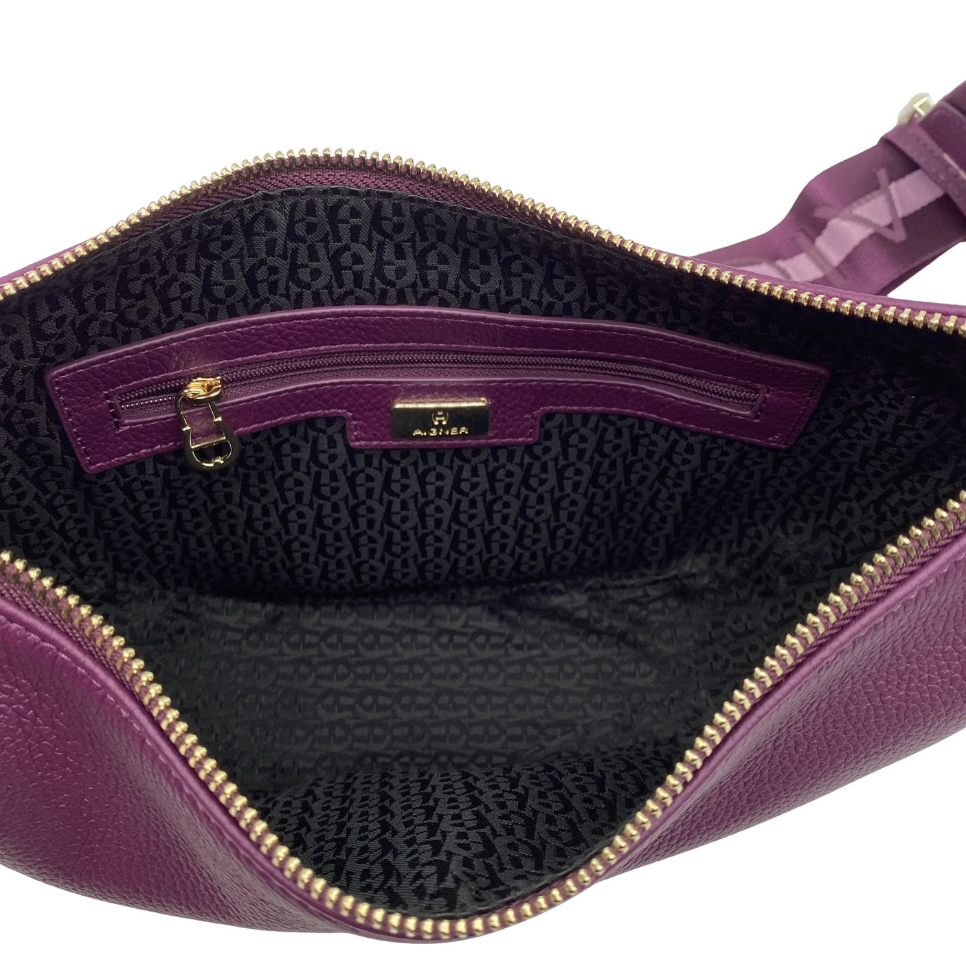 Unisex Aigner - Shoulder bag, size Midi - Violet (4)