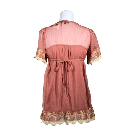 Unisex Christelle - Short-sleeved blouse, size 36 - Light pink (2)