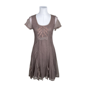 Unisex Cream - Party dress, size 38 - Violet (1)