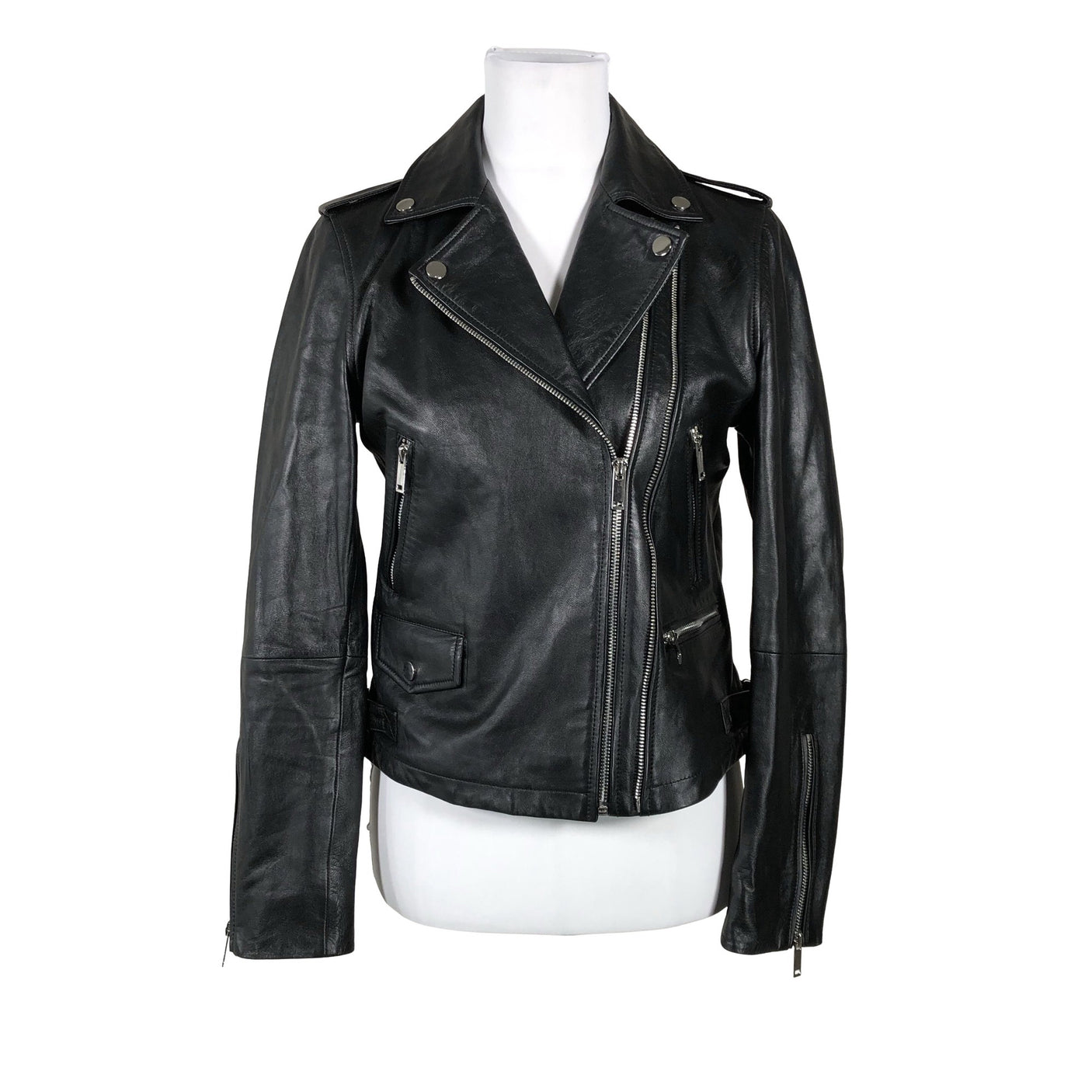 Unisex Andiata - Leather jacket, size 38 - Black (1)