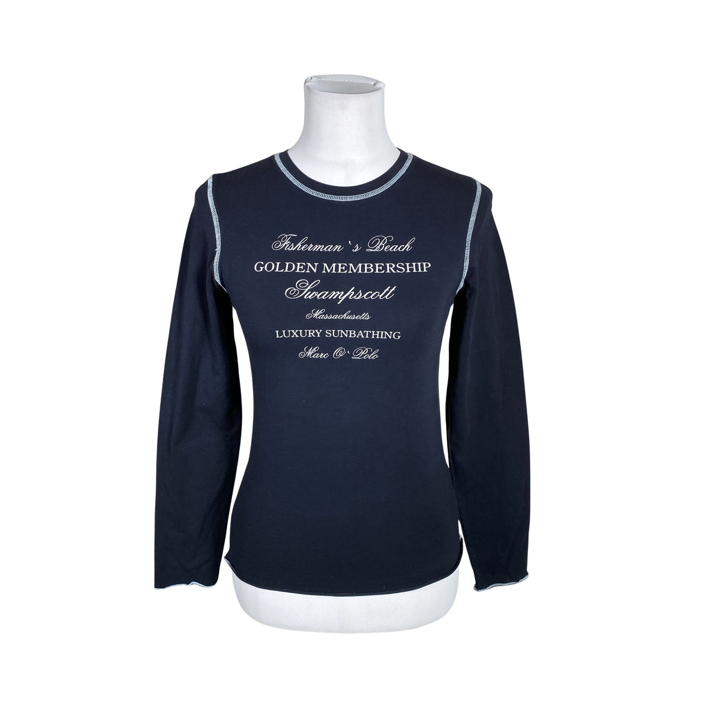 Unisex Marc O'Polo - Tricot shirt, size 38 - Blue (1)