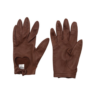 Unisex Sauso - Leather gloves, size Ei kokoa - Brown (1)