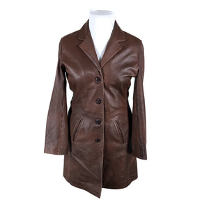Unisex Goldstein - Leather jacket, size 42 - Brown (1)