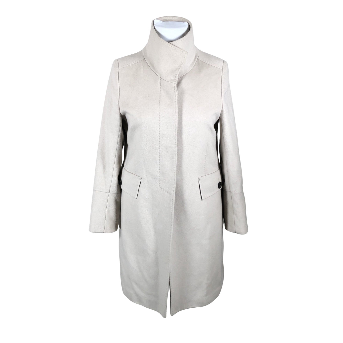 Unisex Sand - Wool coat, size 44 - Beige (1)