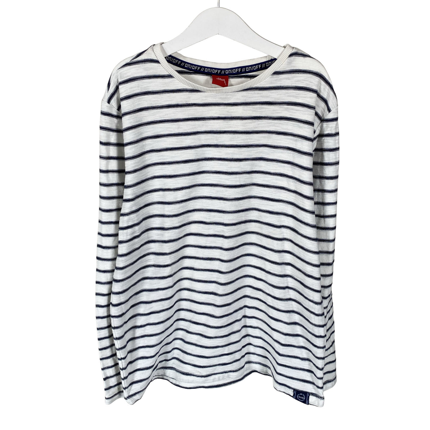Unisex s.Oliver - Tricot shirt, size 146 - 152 - White (1)