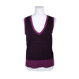 Unisex Signature - Knit vest, size 38 - Violet ()