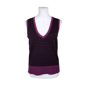 Unisex Signature - Knit vest, size 38 - Violet (1)