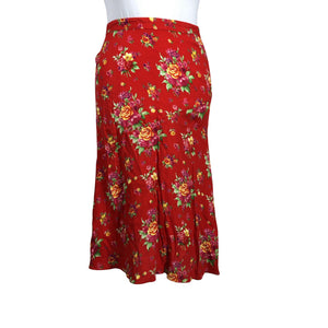 Unisex &Other Stories - Fabric skirt, size 42 - Red (1)