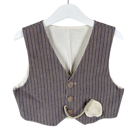 Unisex Handmade - Vest, size 128 - 134 - Blue ()