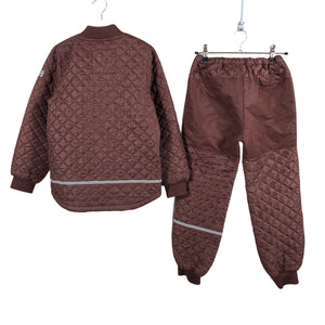 Unisex mikk -line - Winter jacket and pants set, size 128 - 134 - Brown (2)