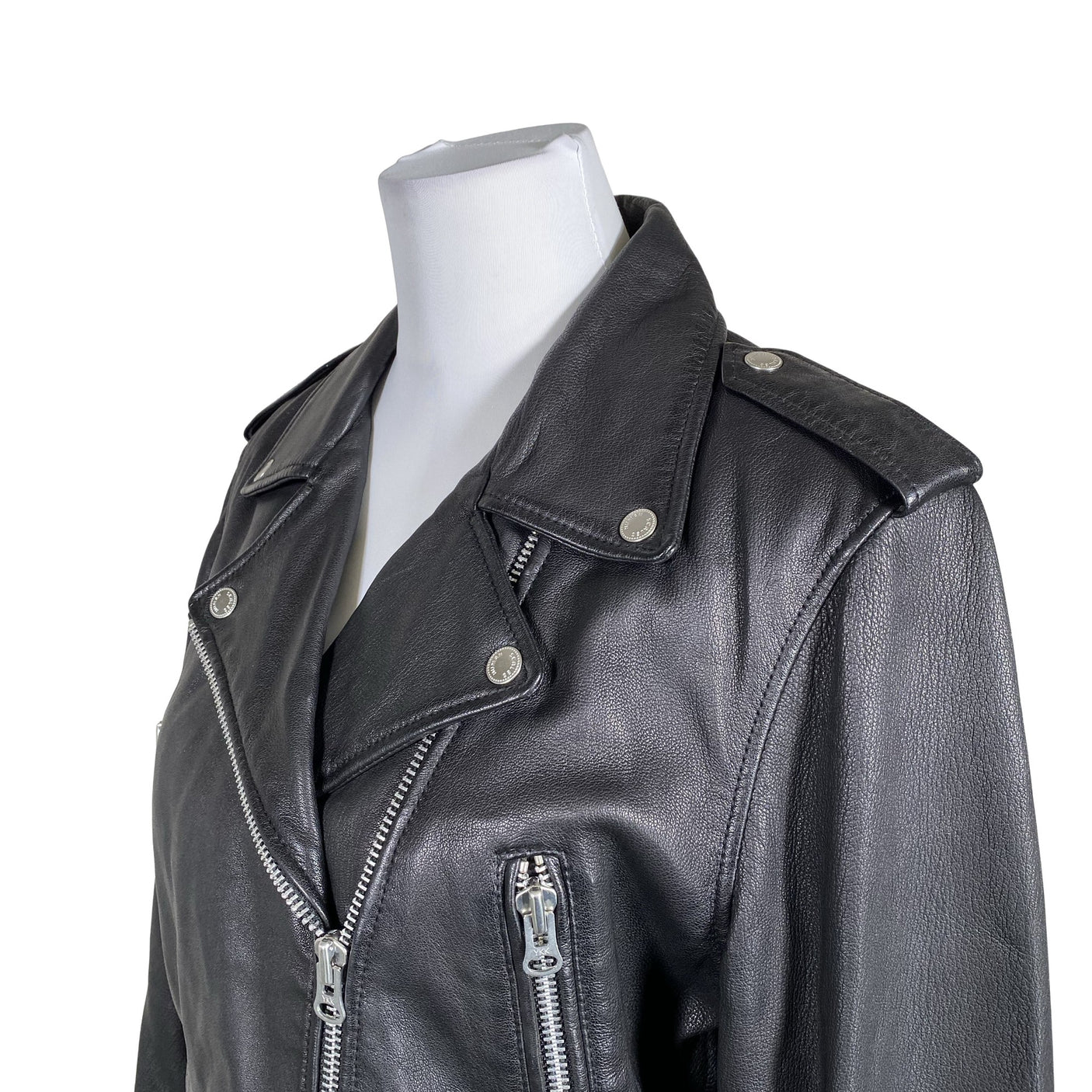 Unisex Human Scales - Leather jacket, size 34 - Black (3)