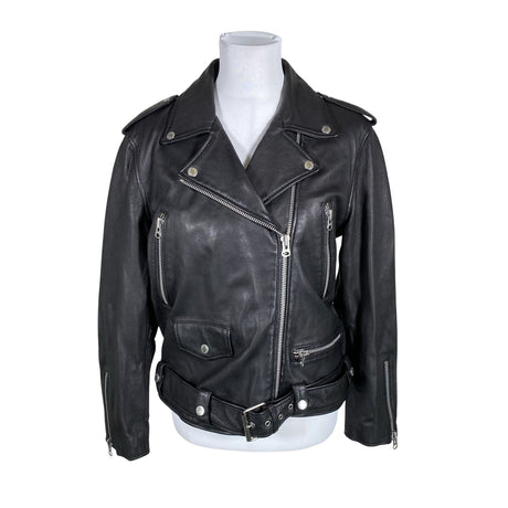 Unisex Human Scales - Leather jacket, size 34 - Black ()