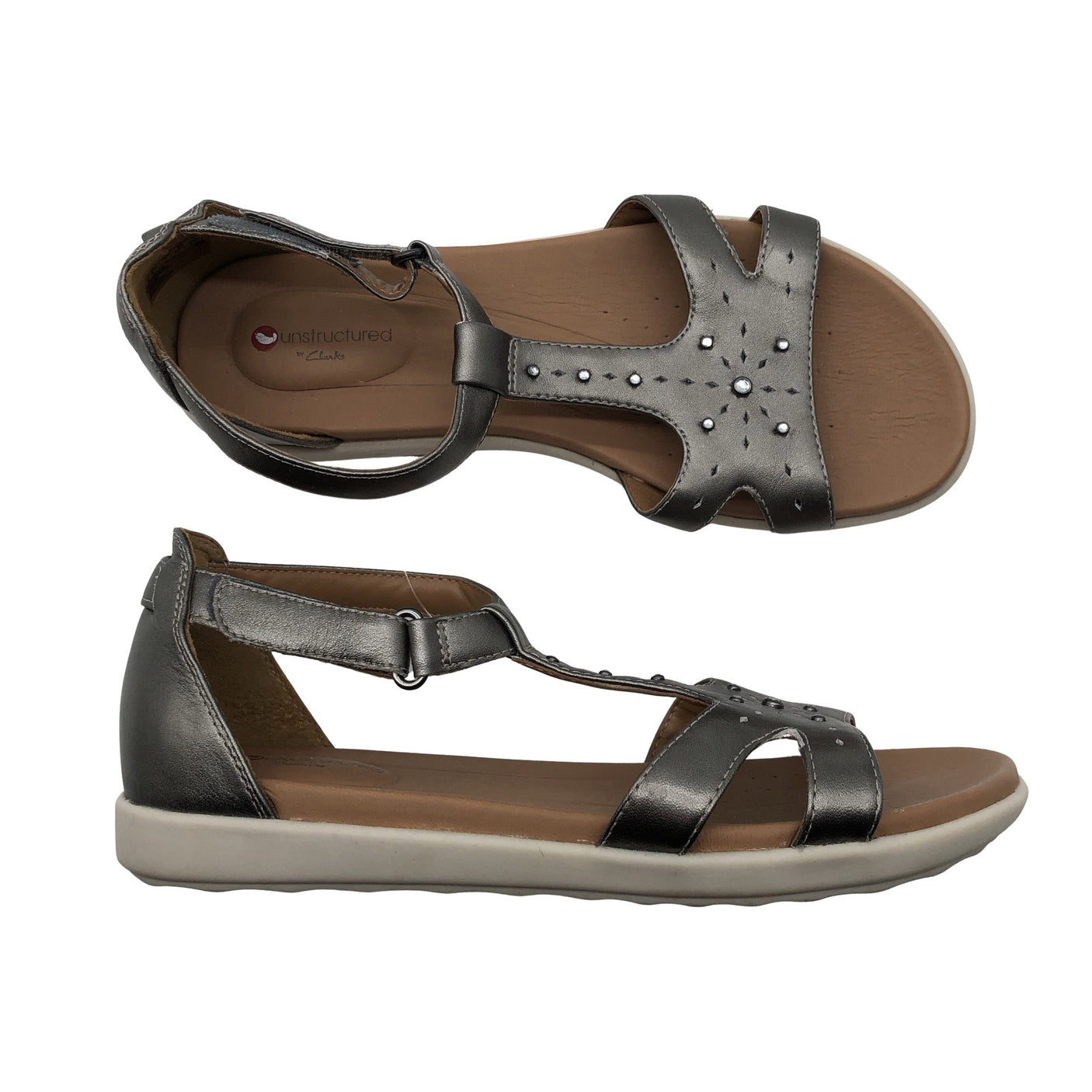 Unisex Clarks - Sandals, size 37 - Silver (1)