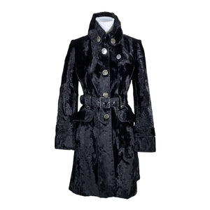 Unisex Karen Millen - Faux fur coat, size 34 - Black (1)